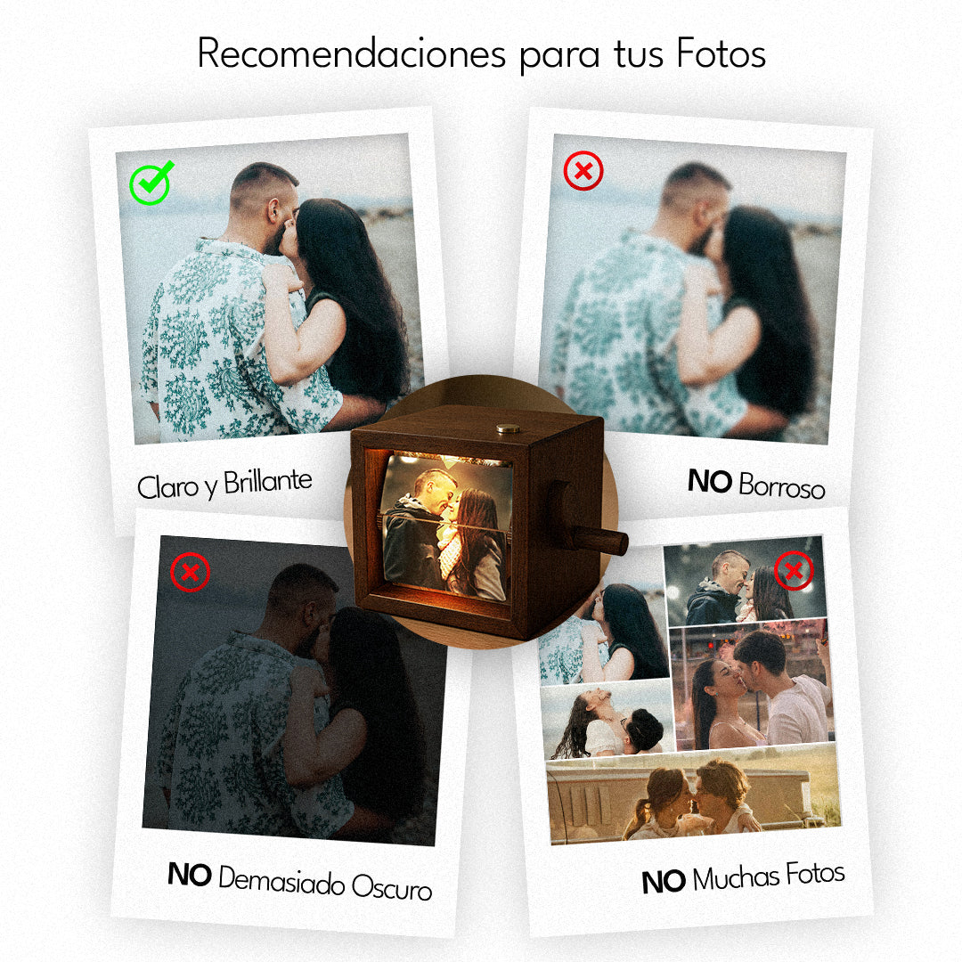 Caja de fotos personalizada
